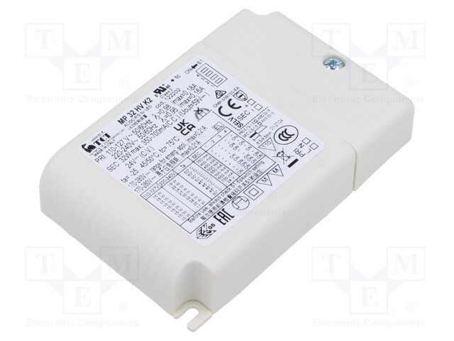 Power supply: switched-mode; LED; 2÷54VDC; 350mA÷1.05A; IP20; 88%