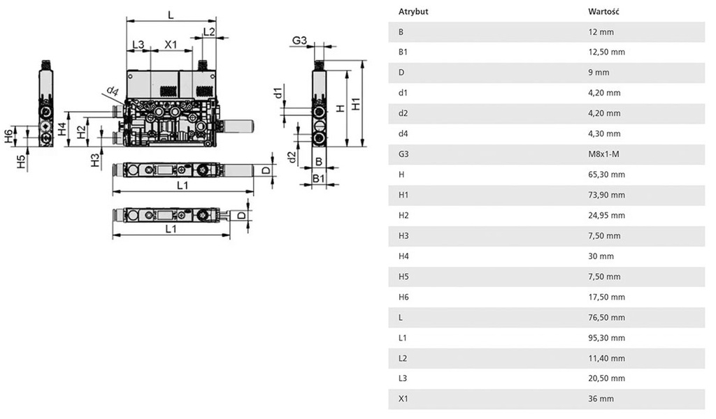 Ejector; 70g; 0÷50°C; 22l/min; SCPMc; 3.5÷6bar