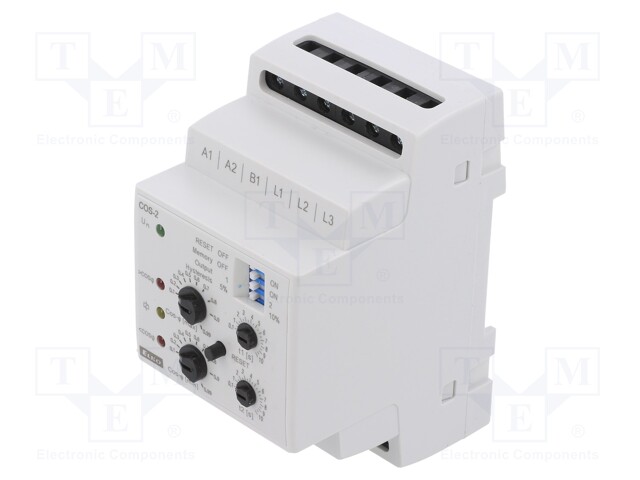 Module: power factor monitoring relay; power factor cosφ; DIN