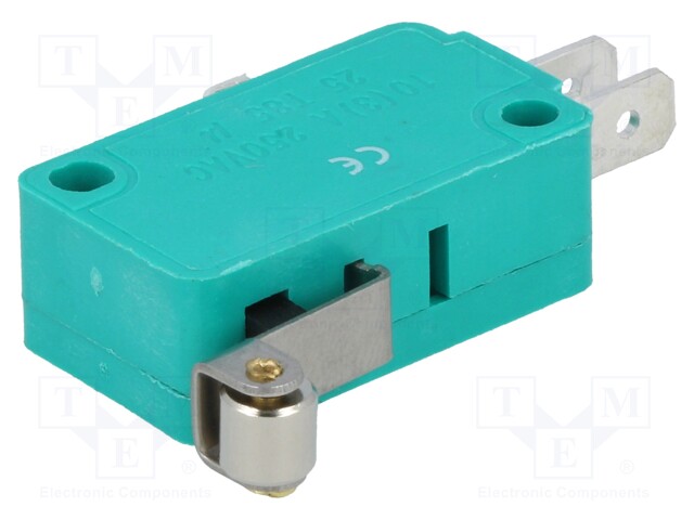 Microswitch SNAP ACTION; with lever (with roller); SPDT; Pos: 2