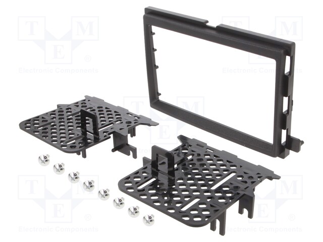 Radio mounting frame; Ford,Mercury; 2 DIN; black