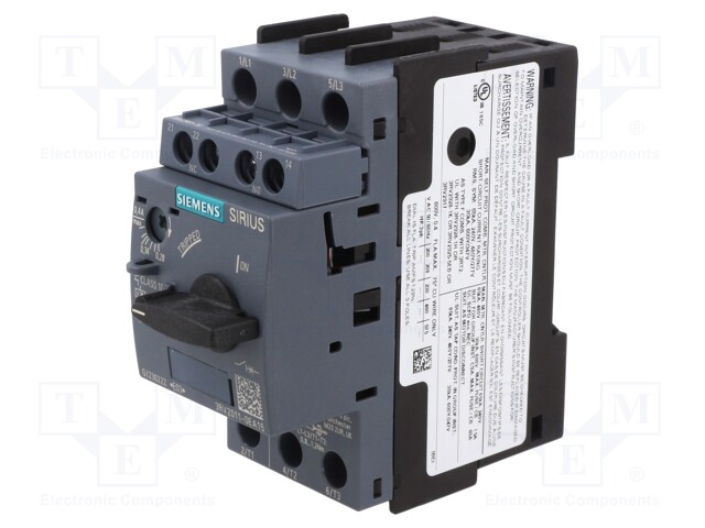 Motor breaker; 0.09kW; Auxiliary contacts: NO + NC; 220÷690VAC