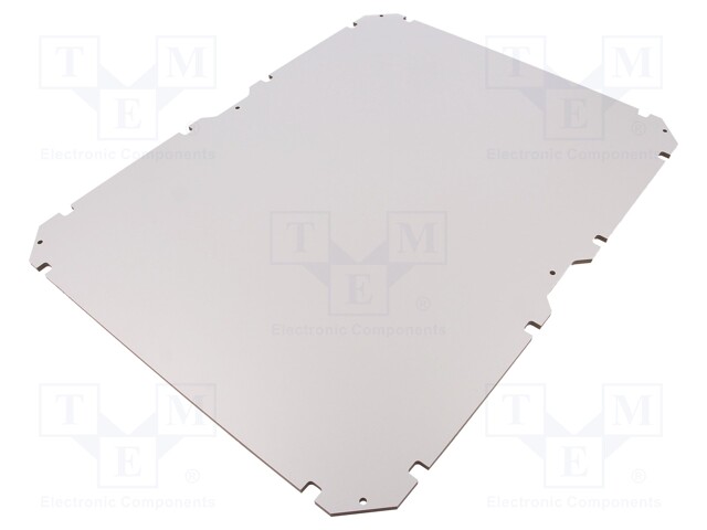 Mounting plate; insulating; W: 350mm; L: 450mm; Series: GEOS; grey