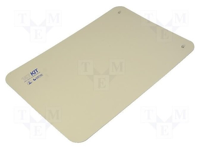 Bench mat; ESD; L: 600mm; W: 400mm; D: 2mm; beige; Rsurf: 5÷500MΩ