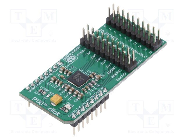 Click board; A/D converter,D/A converter; GPIO,SPI; MAX11300