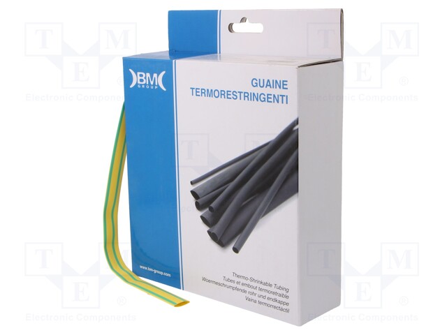 Heat shrink sleeve; glueless; 2: 1; 9.5mm; L: 7m; polyolefine