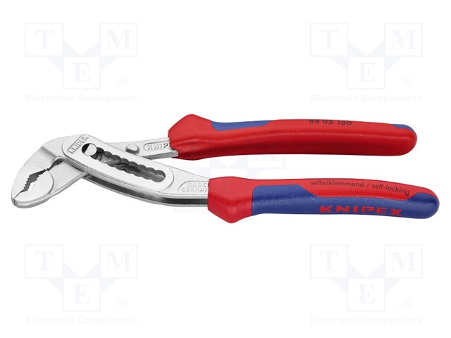 Pliers; for pipe gripping; 180mm