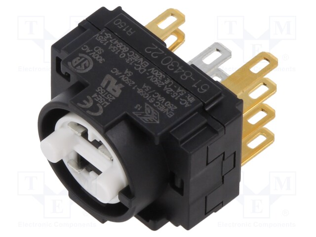 Contact block; 61; -25÷55°C; Leads: connectors; Contacts: NO x3