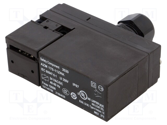 Safety switch: bolting; Series: AZM 170; Contacts: NC + NO; IP67