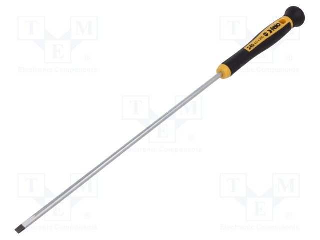 Screwdriver; slot; precision; 4,0x0,8mm; 200mm