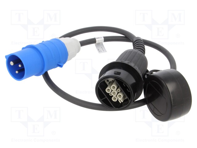 Cable: eMobility; 230V; 3.7kW; LAPP adapter,IEC 60309 2P+E plug