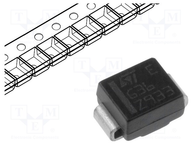 Diode: Schottky rectifying; SMD; 60V; 3A; Ufmax: 0.51V; SMB