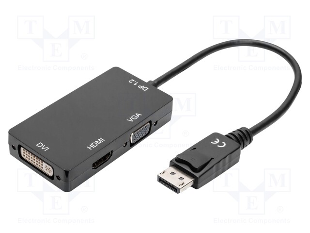 Converter; DisplayPort 1.2,HDMI 1.4; 0.2m; black