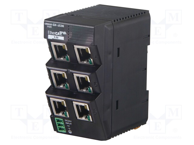 Module: communication; 24VDC; RJ45 x6; Protocol: EtherCAT