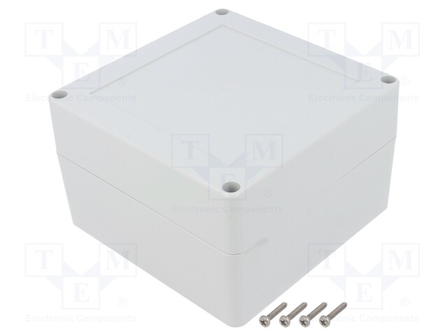 Enclosure: multipurpose; X: 120mm; Y: 120mm; Z: 75mm; ZP; light grey