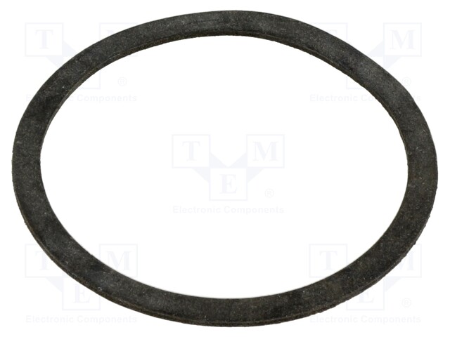 Gasket; chloroprene; Thk: 1.5mm; Øint: 62.5mm; Øout: 73mm; M63; black