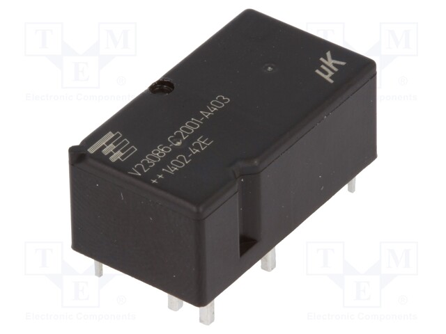 Relay: electromagnetic; SPDT x2; Ucoil: 12VDC; 25A; 254Ω; 567mW