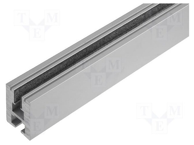 Profiles for LED modules; transparent; flat; 2m; aluminium