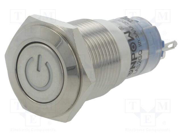 Switch: vandal resistant; Pos: 2; SPDT; 0.5A/220VAC; 1A/24VDC; IP40