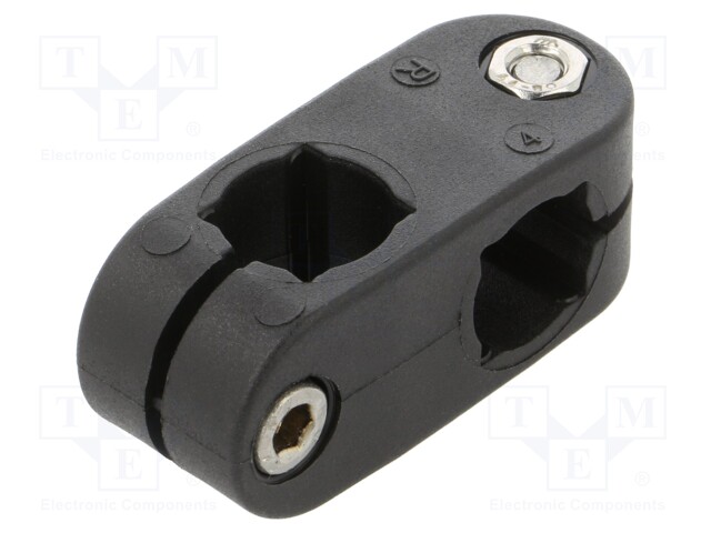 Mounting coupler; cross; polyamide; S: 12mm; D: 14mm