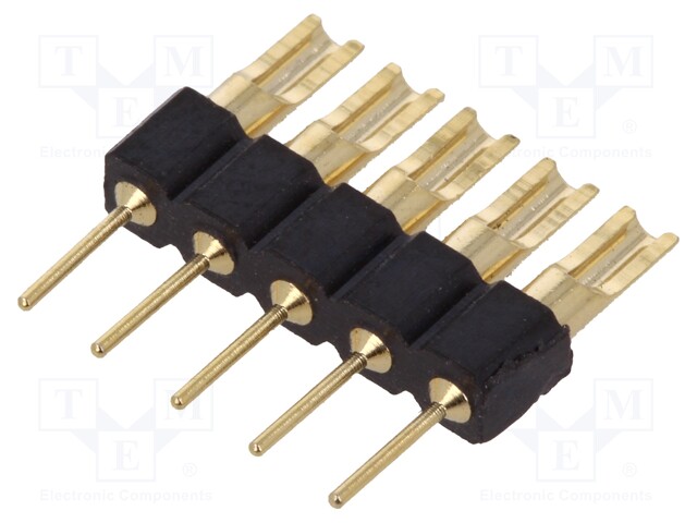 Adapter; pin strips; PIN: 5; straight; 2.54mm; THT,soldering; 1x5