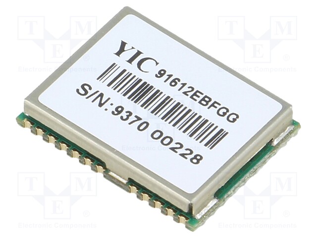 Module: GPS GLONASS/QZSS; ±2m; GPS; -167dBm; 2.7÷3.6VDC; 9.6kbps