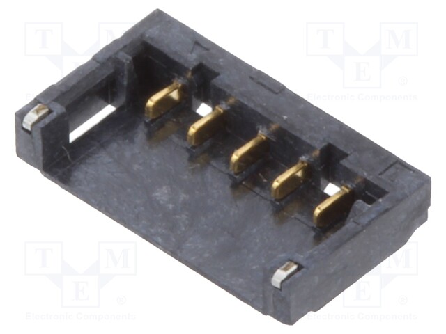 Socket; wire-board; male; 1.2mm; PIN: 5; SMT; on PCBs; -25÷85°C; 50V