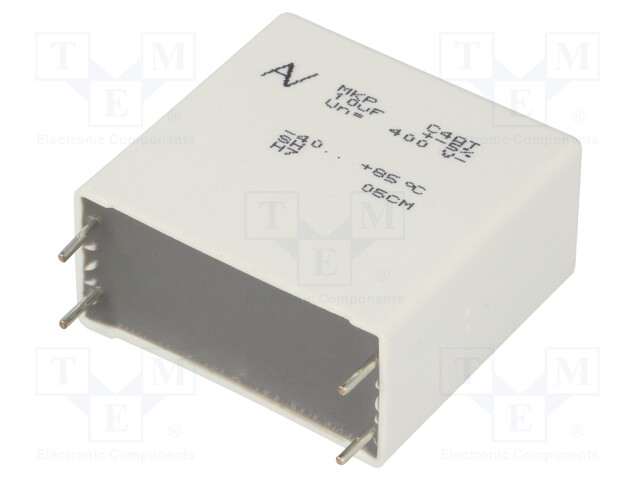 Capacitor: polypropylene; 10uF; ESR: 2.2mΩ; C4AT; THT; ±5%; -40÷85°C