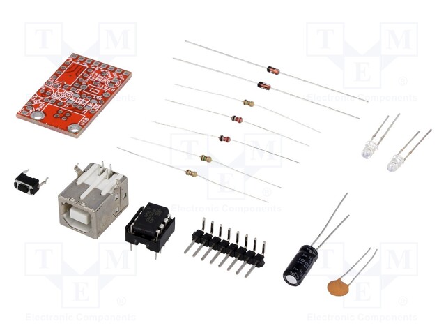 Dev.kit: Microchip AVR; Family: ATTINY; Comp: ATTINY85-PU