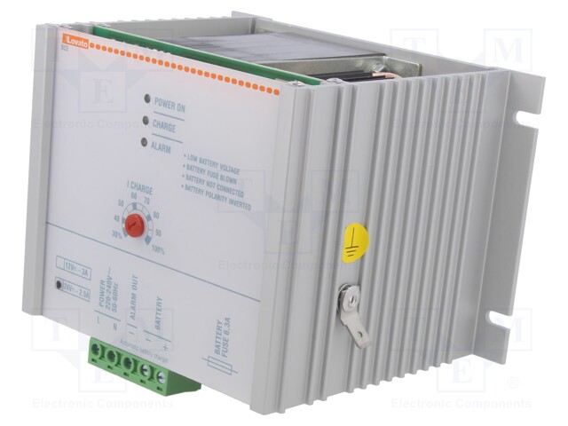 Power supply: switched-mode; photovoltaics; 26W; 24VDC; 2.5A; IP00