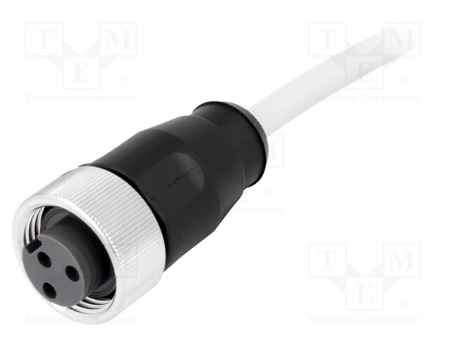 Plug; 7/8"; 1.5m; female; PIN: 3; straight; with lead; PVC