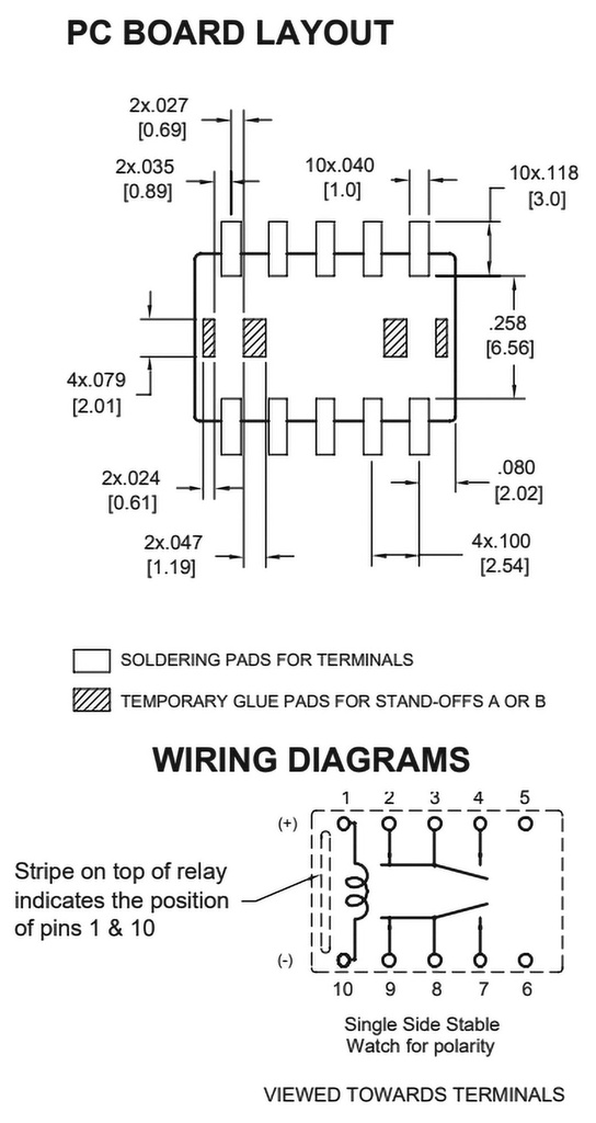 Relay: electromagnetic; DPDT; Ucoil: 12VDC; 0.5A/125VAC; 1A/30VDC