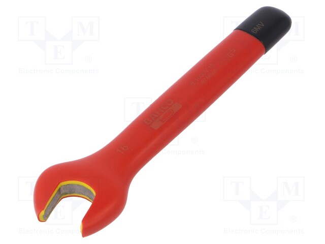 Key; insulated,spanner; 16mm; IEC 60900,VDE; tool steel; 1kV