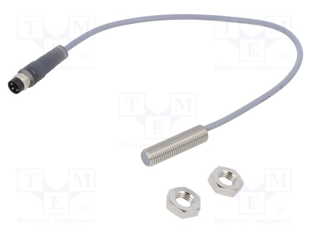 Sensor: inductive; Output conf: PNP / NO; 0÷4mm; 10÷30VDC; M12