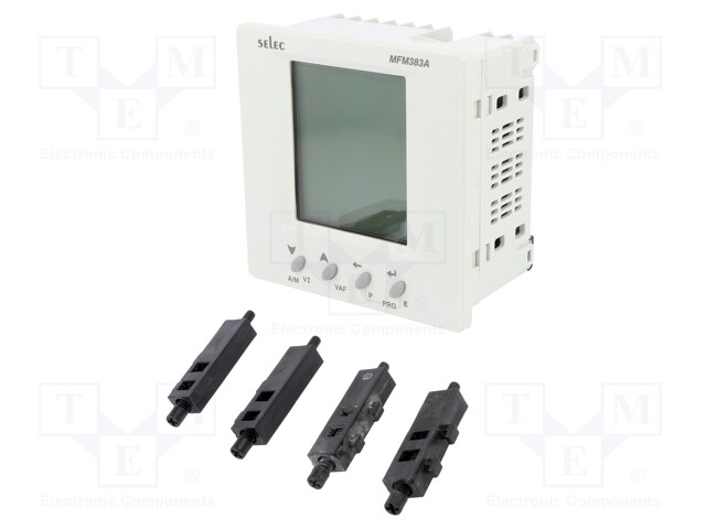 Meter: power network meter; on panel; digital; 96x96mm; 6A; 300V