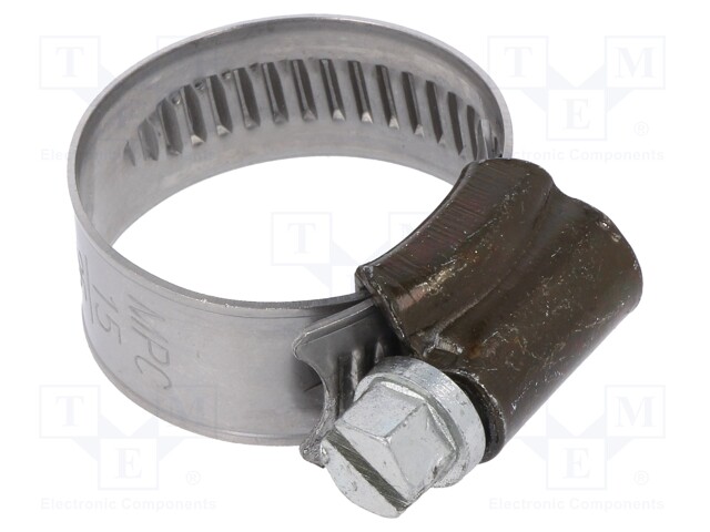 Worm gear clamp; W: 9mm; Clamping: 15÷25mm; steel; Man.series: ST