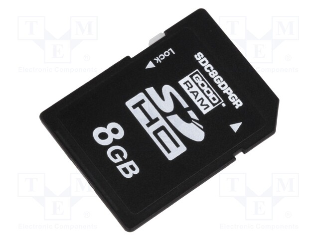 Memory card; industrial; SD,pSLC; 8GB; Class 10; -40÷85°C