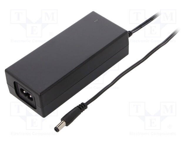 Power supply: switched-mode; 12VDC; 5A; Out: 5,5/2,5; 60W; desktop