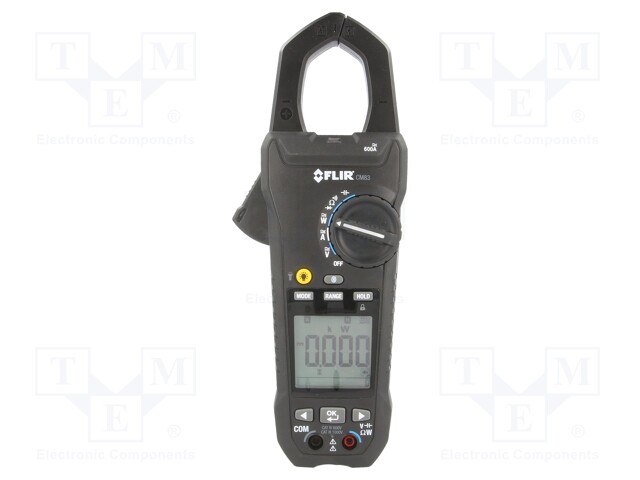 Power clamp meter; Øcable: 37mm; I DC: 100/600A; I AC: 100/600A