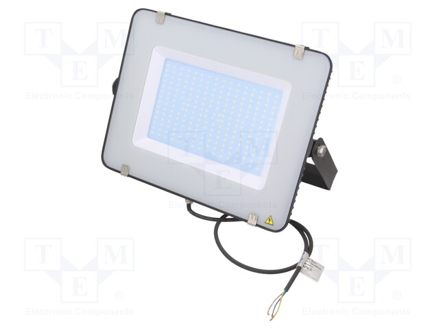 Lamp: LED flood light; 6400K; IP65; Body: black; 200W; 220/240VAC