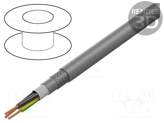 Wire: control cable; ÖLFLEX® FD CLASSIC 810 CP; 3G2,5mm2; PUR