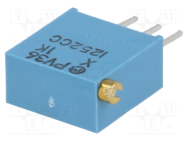 Potentiometer: mounting; vertical; 1kΩ; 500mW; THT; ±10%; linear