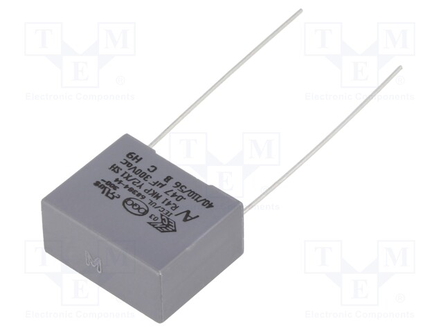 Capacitor: polypropylene; Y2; 47nF; 15mm; ±20%; 18x8.5x14.5mm