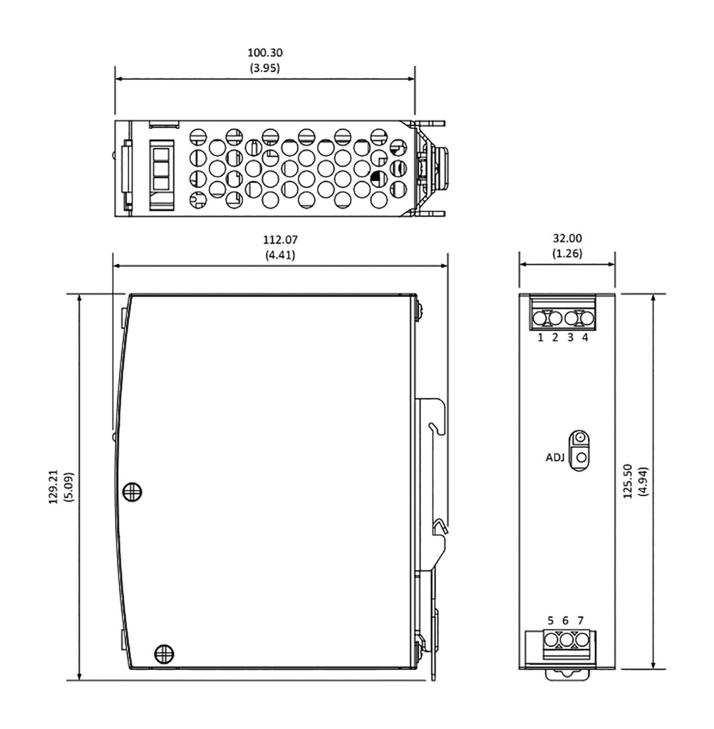 Power supply: switched-mode; for DIN rail; 60W; 48VDC; 1.25A