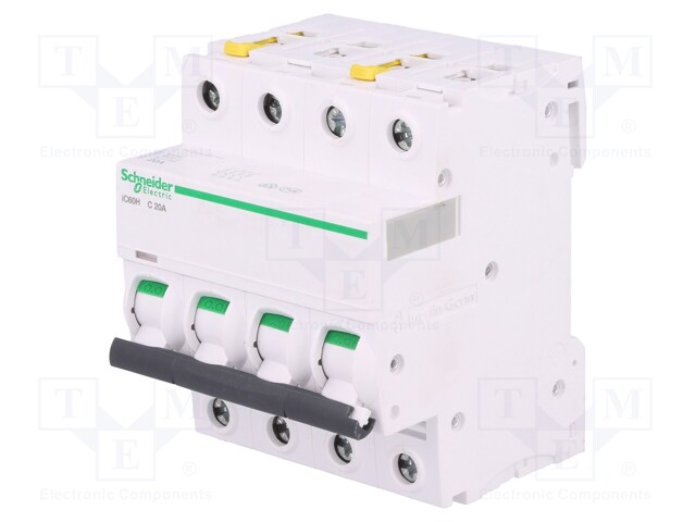 Circuit breaker; 400VAC; Inom: 20A; Poles: 4; DIN; Charact: C; 10kA