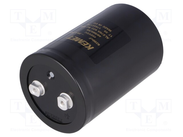 Capacitor: electrolytic; 6200uF; 450VDC; Leads: screw; ESR: 37mΩ