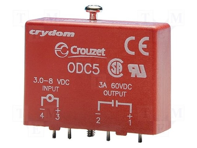 Relay: solid state; Ucntrl: 2.75÷8VDC; 3A; max.60VDC; Series: OAC5