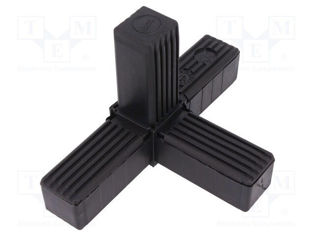 Mounting coupler; for profiles; Mat: polyamide; -30÷100°C; I: 77mm