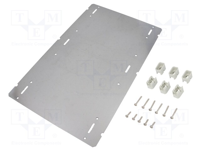 Mounting plate; steel; W: 240mm; H: 2mm; L: 390mm; AKI-3,AKI-4,AKL-3