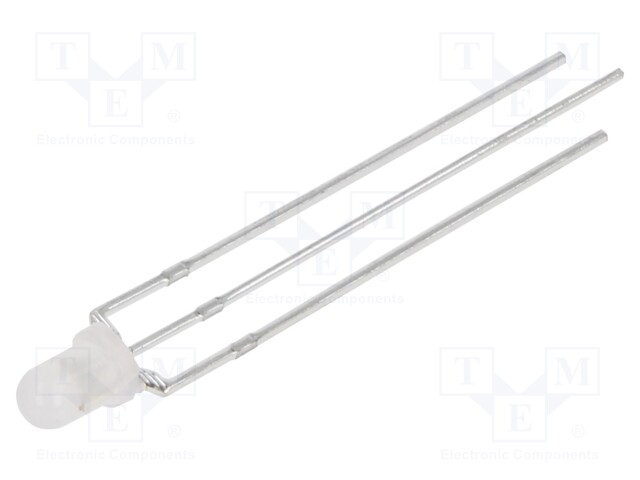 LED; 3mm; yellow/green; 45°; Front: convex; 2÷2.8/2.1÷2.8V